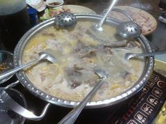 龙凤锅，水律加鸡肉起片-海五农庄(海五店)