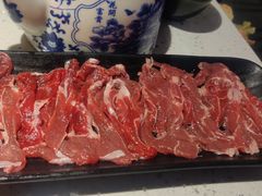 热气羊腱肉-京韵胡同·酱香羊蝎子火锅涮肉(长寿路店)