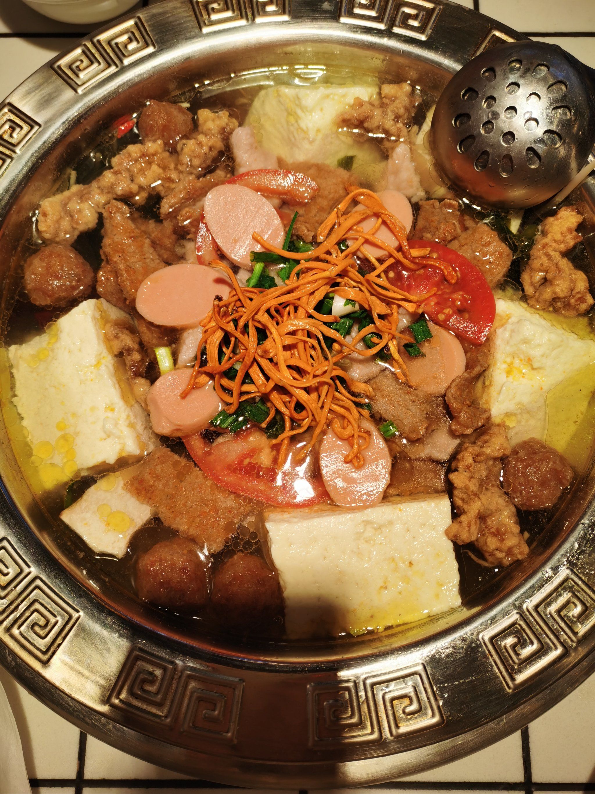 开春美食-荤豆花