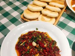 焉耆滚刀肉辣皮子夹馍-新疆巴州金丝特餐厅(大钟寺店)