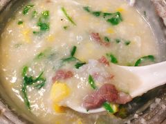 窝蛋牛肉粥-玲又珑美食(盘福路店)
