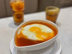 双蛋餐肉公仔面-香港新发烧腊茶餐厅(水围店)