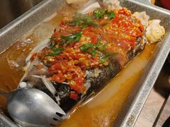 蒸汽剁椒鱼头-食锦记·福建私房菜(浦西万达店)