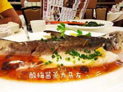 酸梅酱蒸大马友-万山楼海鲜酒家·二十三年老字号