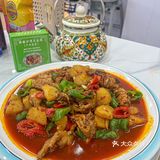 ‼️在广州，第一次吃新疆大盘鸡没想到是这样…………