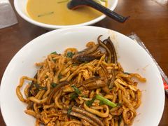 农家红炒长鱼炒面-三百碗宝应长鱼面(板仓街店)