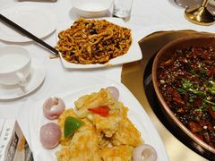 青椒虾酿菜花-弘雅饭店