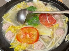 儿菜酥肉丸子汤-鸡毛店·川菜(文殊院店)
