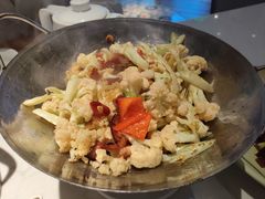 干锅腊肉花菜-避风塘·老港味餐厅(虹口龙之梦店)