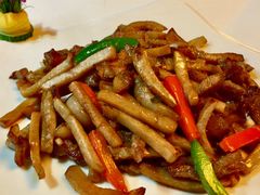 大头菜炒猪颈肉-味可道美食坊(福基路店)
