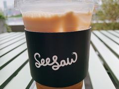 栀子花梨香拿铁-Seesaw Coffee(深圳万象天地店)