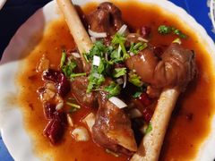 -陕北农家小吃风干羊肉剁荞面