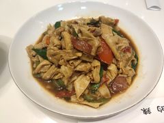 火腿炒农家豆腐皮-辣公子·千岛湖私房菜(滨江店)