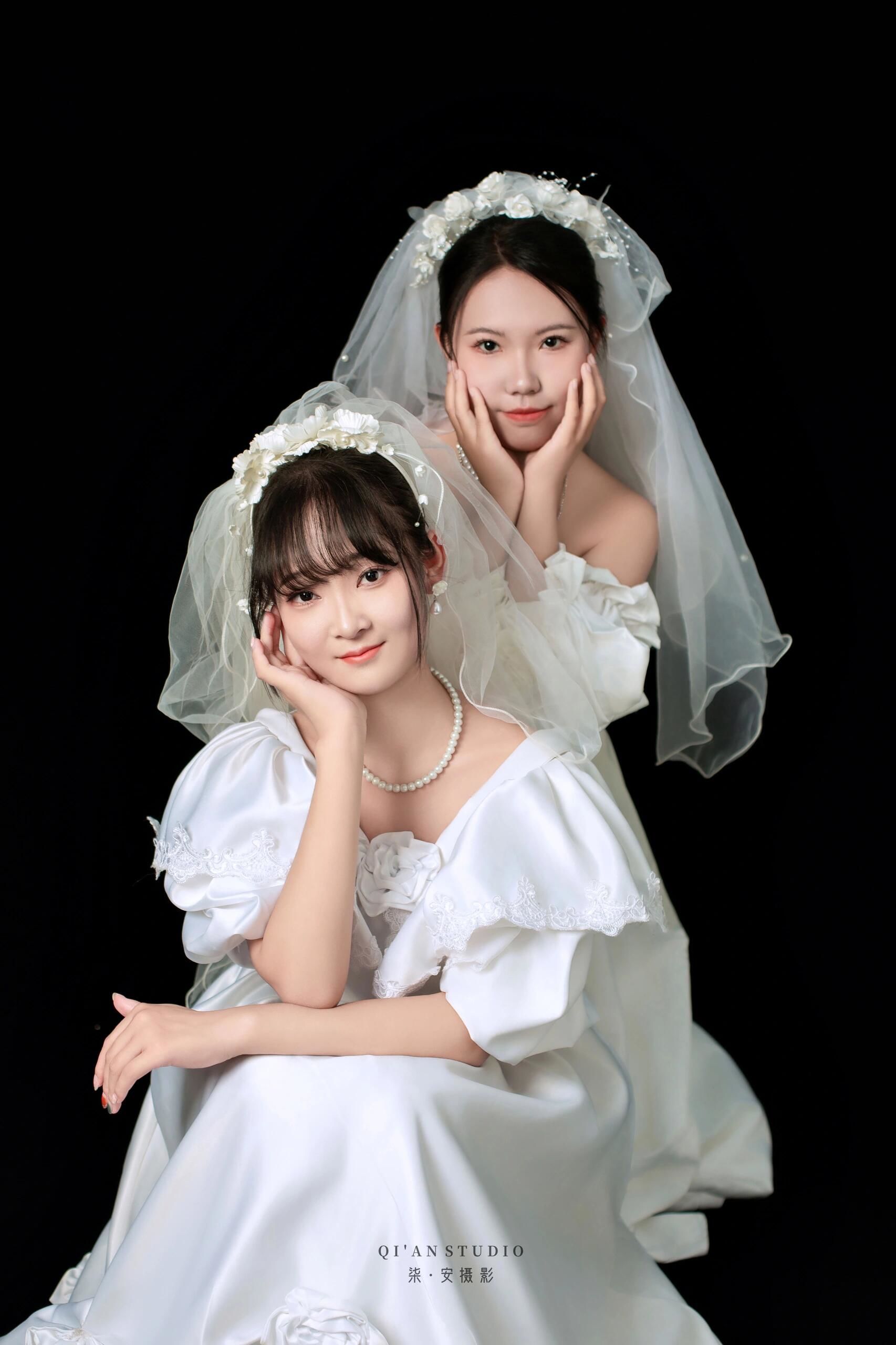 法式复古婚纱写真,太原闺蜜写真推荐