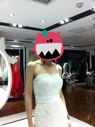 第一套出门纱&nbsp;鱼尾-韩国天使嫁衣婚纱礼服馆(上海旗舰店)