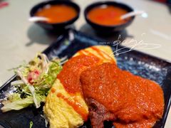 茄汁吉列猪扒蛋包饭-阿飛冰室(下沙店)