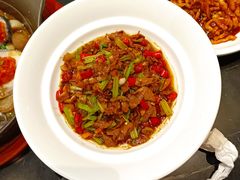 小炒黄牛肉-大鸭梨烤鸭(甘家口店)