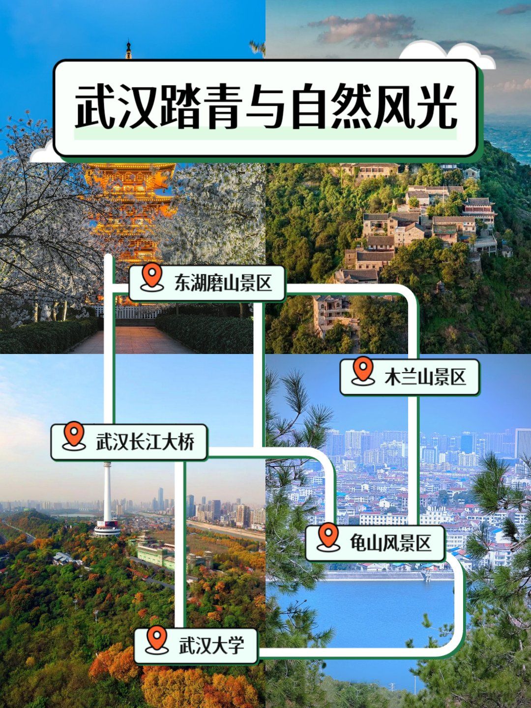 人气榜#武汉爬山徒步好去处#记录好风景
**武汉春季踏青爬山攻略**