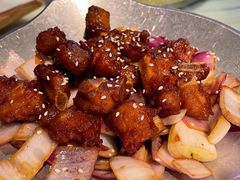 蒜香蜜汁排骨-绿茶餐厅(光谷世界城步行街店)