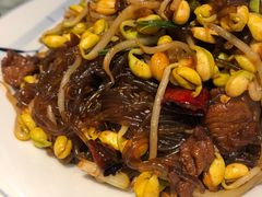 豆芽粉条炒肉-李记搅团•非遗陕菜(三桥店)