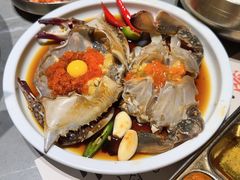 -草家酱蟹炭火烤肉店(珲春南路一店)