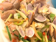 姜葱炒花甲-覃记海鲜美食餐厅