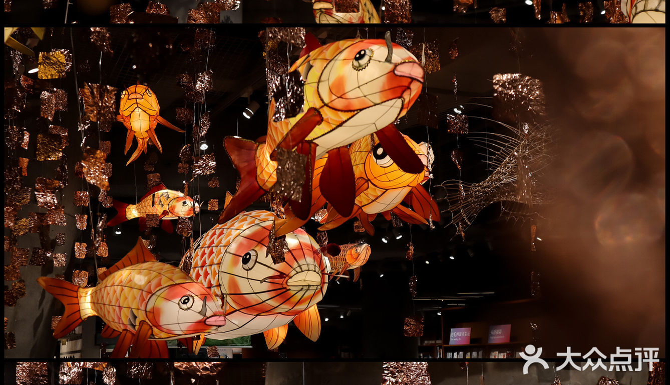 遇见天空中的锦鲤鱼龙舞方所非遗花灯展