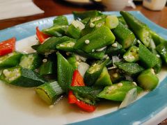 清炒秋葵-阿拉木汗餐厅(山大路店)
