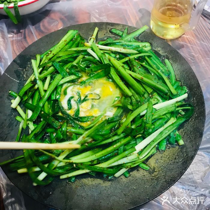 古镇时光烧烤(石牌岭店)铁板韭菜图片