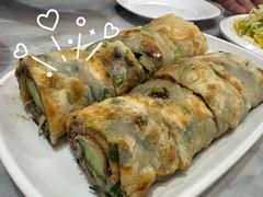 葱饼卷牛肉-台北楚楚园馅饼粥(虹桥南丰城店)