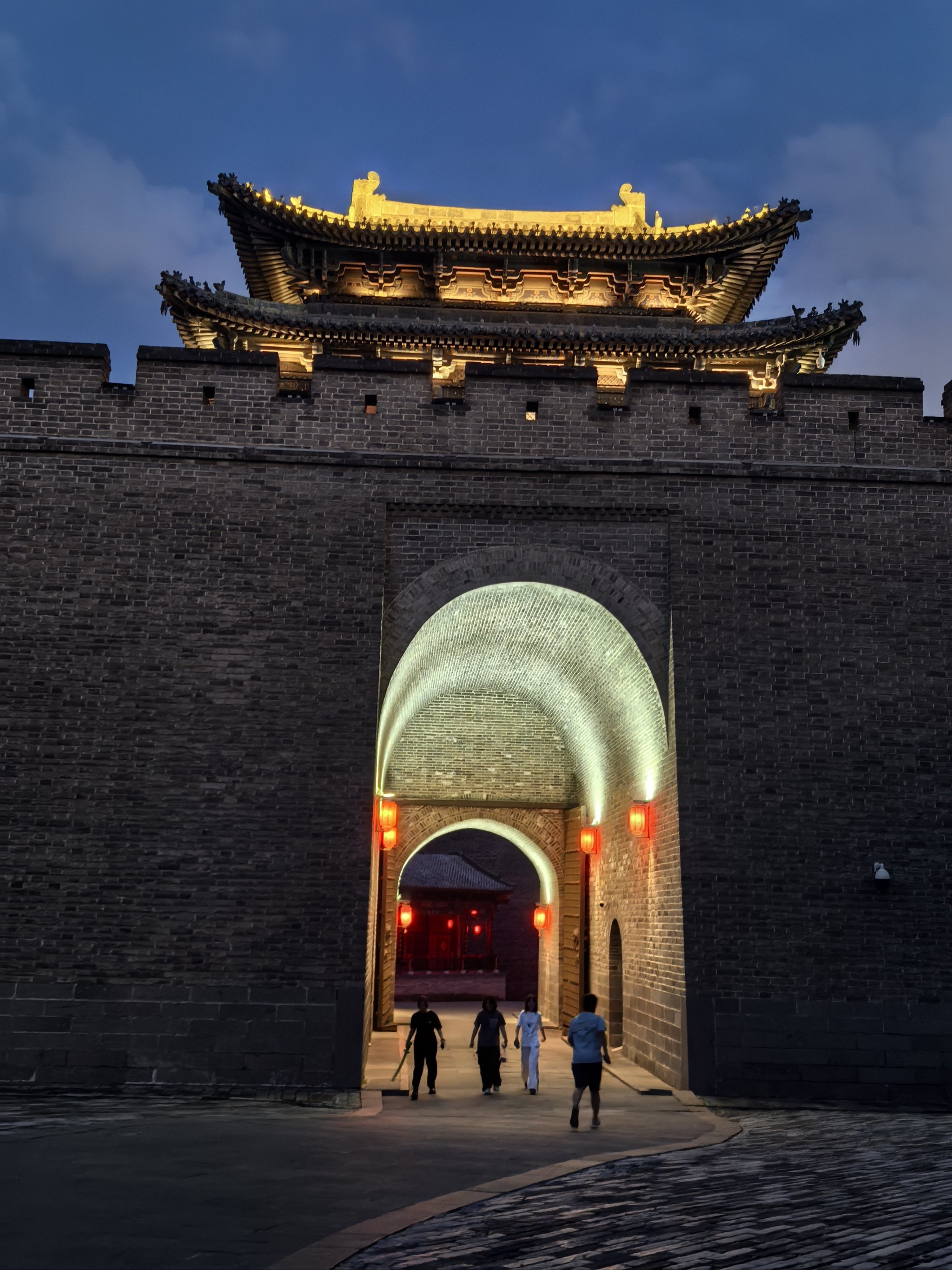 山西大同古城夜景