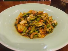 爆腌菜边笋肉片-虎哥私房菜(馒头山店)