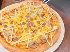 金枪鱼披萨配蛋黄酱-萨莉亚意式餐厅(常州环球港店)