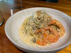 芝士蘑菇鲜虾意大利面-BE BRIGHT KITCHEN(正佳广场店)