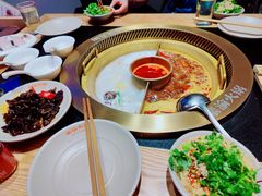 麻辣牛油菌汤番茄锅底-豪渝火锅(李家村万达店)