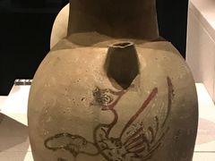 长沙窑青釉褐彩飞鸟纹壶-长沙博物馆
