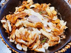 排骨豆角卷子-华盛园卷子王农家菜水库鱼