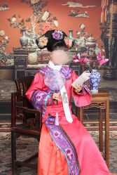 -后宫·古装汉服京剧儿童亲子全家福摄影