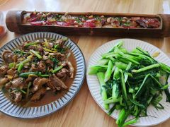 -竹语饭香·原生态农庄·烧鸡·竹筒饭·河鲜(森林海白水寨店)
