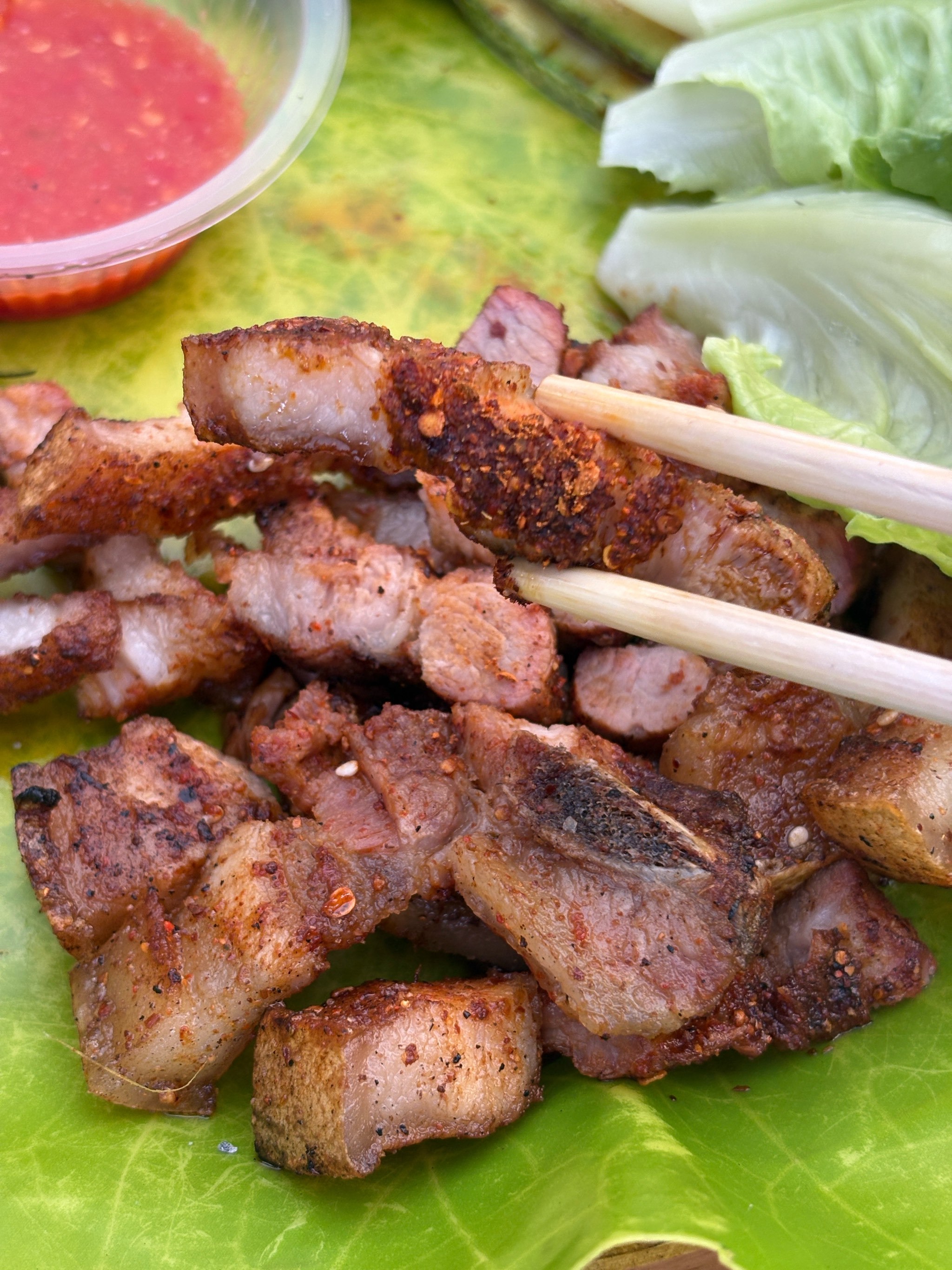 真的好爱傣味烧烤啊!终于吃上版纳的