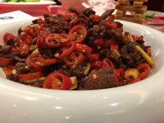 小炒黄牛肉-成都蒲江花样年福朋喜来登度假酒店·宜客乐西餐厅