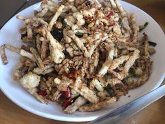 干炸茶树菇-老四川平头酸菜鱼(衙前店)