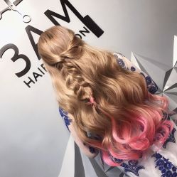 点击看大图 Yishen染发作品-3AM HAIR SALON烫发染发接发