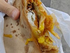 -小红车炸蛋葱油饼