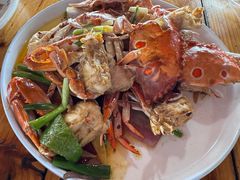 炒螃蟹-蓝湾碧波·老字号·疍家非遗海上餐厅