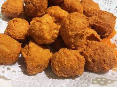 炸豆腐丸子-华盛园卷子王农家菜水库鱼
