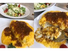 流金闪耀咖喱牛肉蛋包饭-必胜客(证大大拇指店)