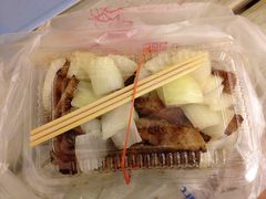 烤山猪肉-原住民美食石板烤肉山猪肉