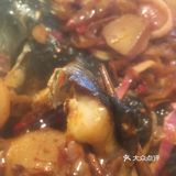 海鲜、五花肉、蔬菜经过烧烤后