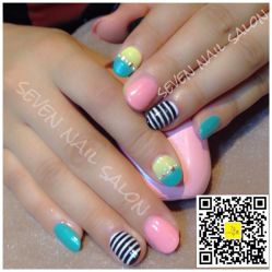 粉嫩的颜色-7号美甲美睫